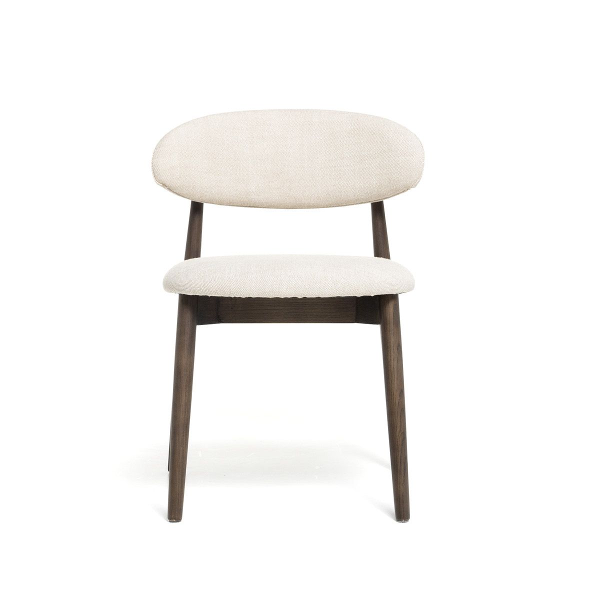 Malmø spisestol heltre røkt eik (stoff Lin beige)