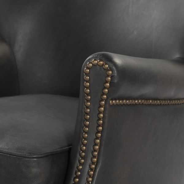 Hovedbilde Sebago lenestol skinn (Smooth Black)