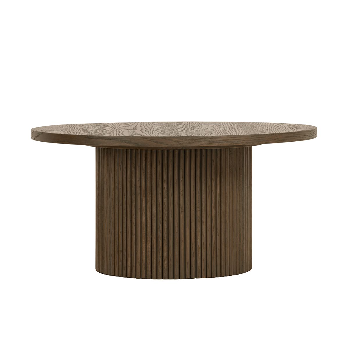 Noor sofabord ø80 (røkt eik)