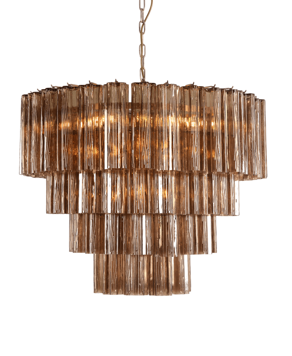 Sezane Chandelier 4 lag (ø81) smoked (brun) / krom