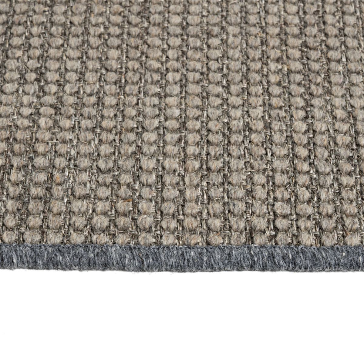 Ull/sisal teppe Flat boucle (160x230- grå mix)